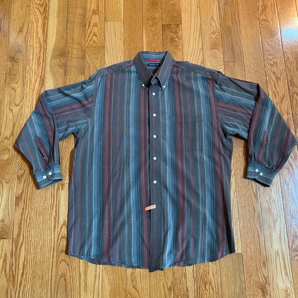 McKenzie Tribe 100% Cotton L/S Men’s Button Down - Picture 2 of 4